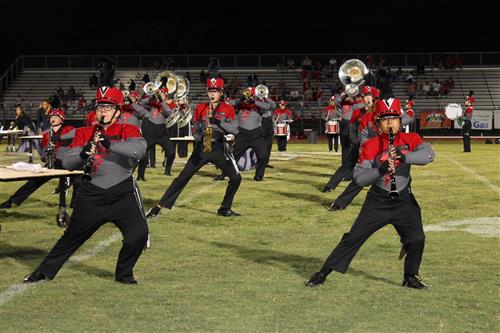 marching band in competition 